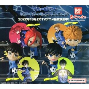 BLUE LOCK Capsule Figure Collection All 4 Types Complete Set BANDAI Mini Toy New
